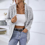 R&B | Gestrickter Strickjacke mit Kapuze