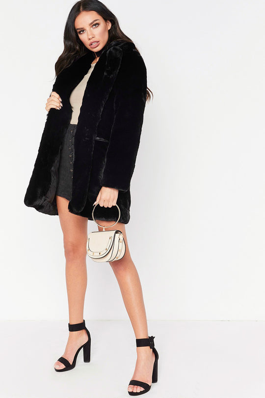 Damen Luxuriöse Plüschjacke im Oversized-Schnitt R&B