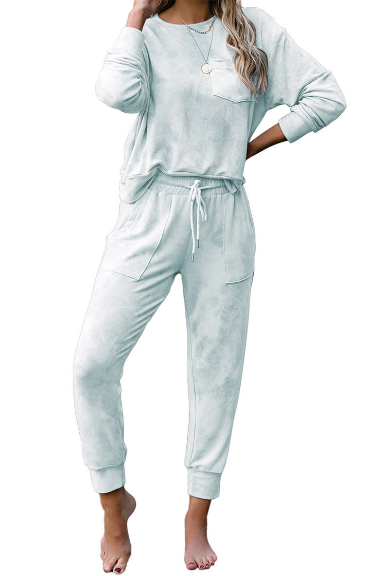Damen bequemer Freizeitanzug im stylischen Batikdesign R&B