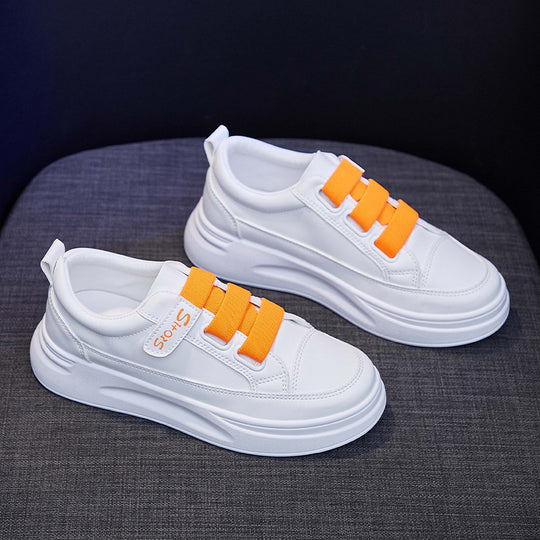 Damen Bequeme Slip-On Sneakers mit klassischem Design und elastischen Riemen R&B