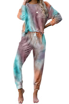 Damen bequemer Freizeitanzug im stylischen Batikdesign R&B