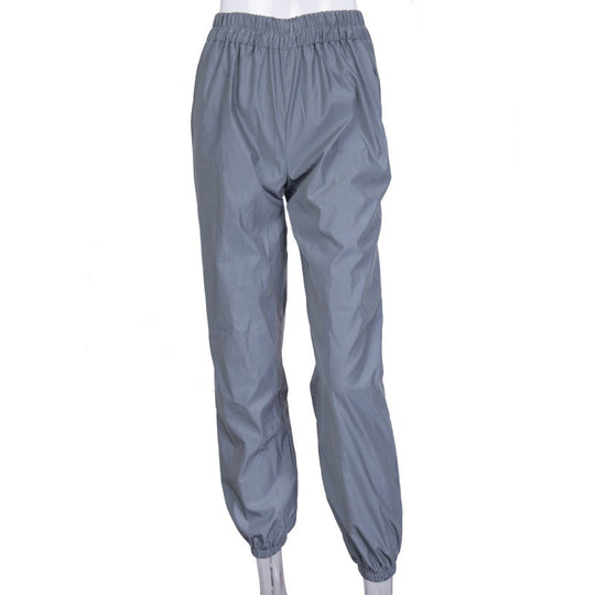 Damen lässige Freizeit-Hosen mit seitlichen Taschen und elastischem Bund R&B