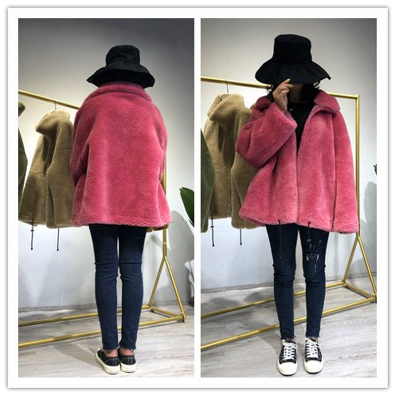 Damen gemütliche und kuschelige Fleecejacke mit hohem Kragen R&B