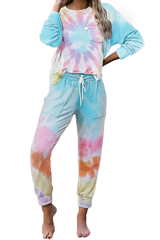 Damen bequemer Freizeitanzug im stylischen Batikdesign R&B