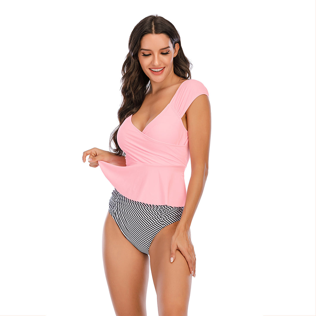 Damen Wickel-Bikini mit modischen Rüschendetails R&B
