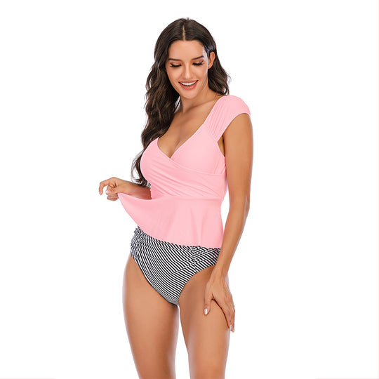 Damen Wickel-Bikini mit modischen Rüschendetails R&B