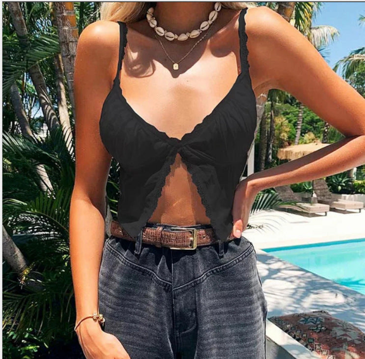 Damen Verführerisches Spitzen-Bustier mit zarten Rüschen R&B