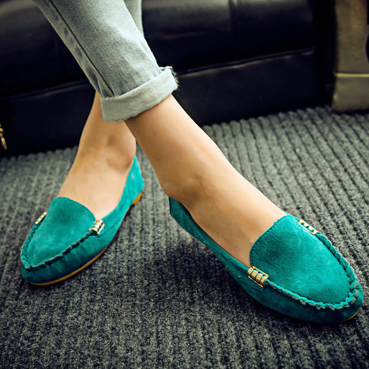 Damen Mokassin-Pantoletten mit schickem Metallic-Detail und weichem Obermaterial R&B
