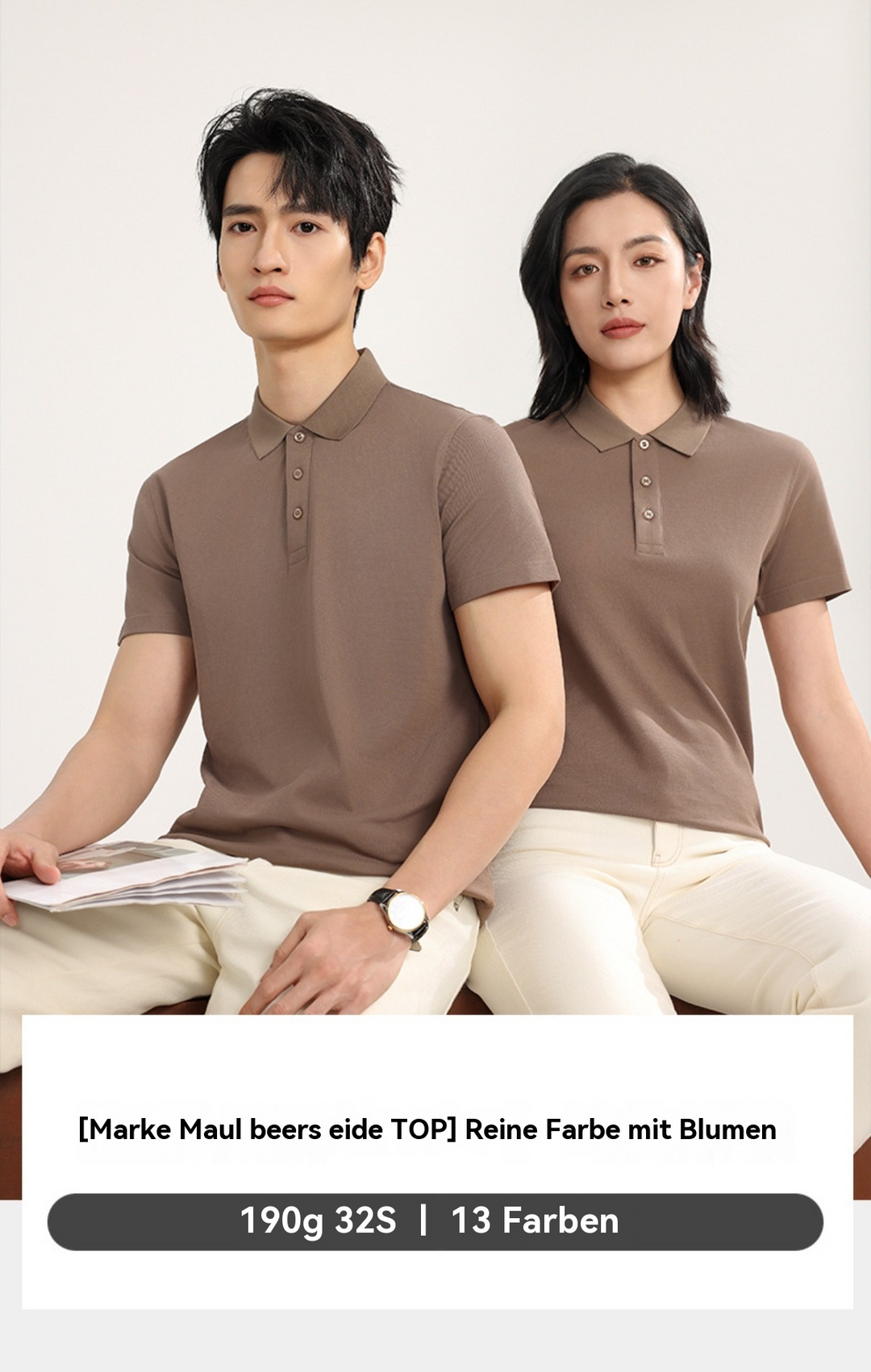 R&B | Poloshirt aus Maulbeerseide