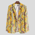 Damen Blazer mit auffälligem afrikanischen Muster und modernem Schnitt