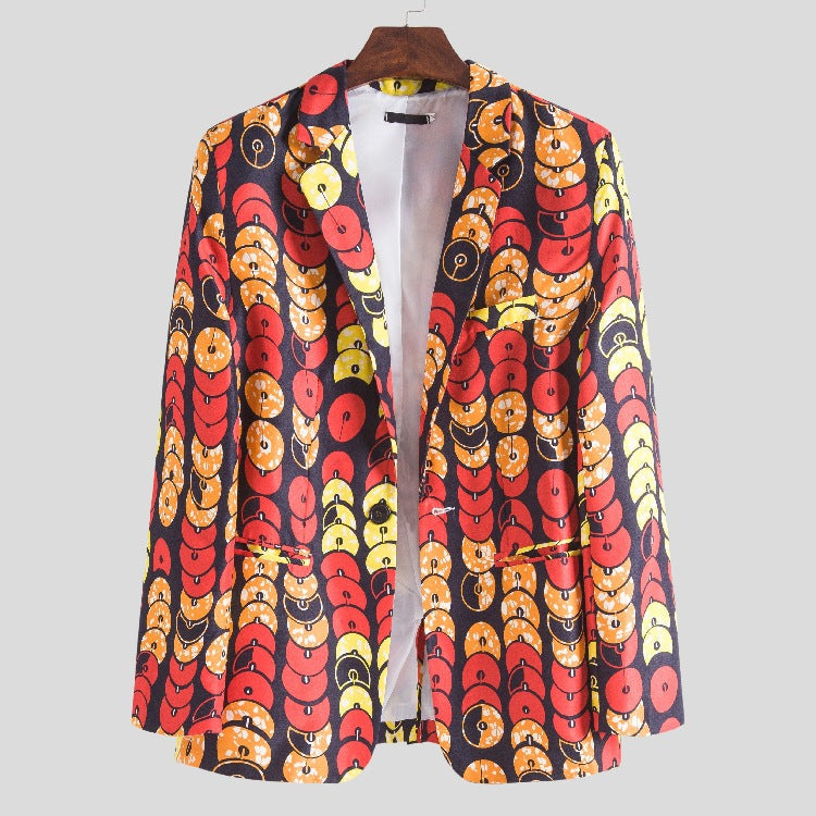 Damen Blazer im einzigartigen, lhaften Motiv mit detaillierter Struktur