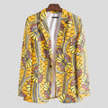 Damen Blazer mit auffälligem afrikanischen Muster und modernem Schnitt