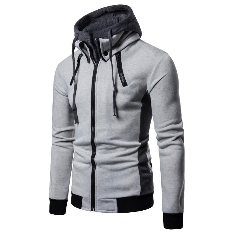 Herren bequemer Hoodie mit praktischem Reißverschluss und funktionalem Design