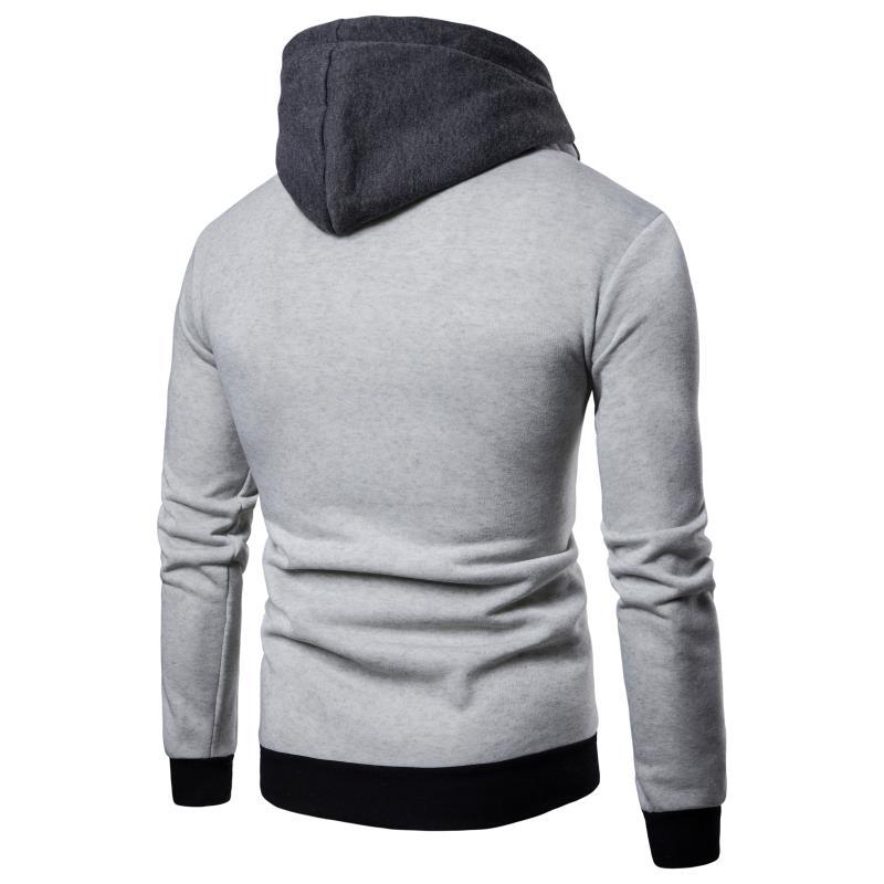 Herren bequemer Hoodie mit praktischem Reißverschluss und funktionalem Design