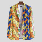 Damen Blazer mit buntem Muster