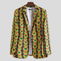 Damen Blazer mit buntem afrikanischen Muster und modernem Schnitt