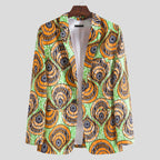 Damen Blazer mit auffälligem afrikanischen Muster und modernem Schnitt