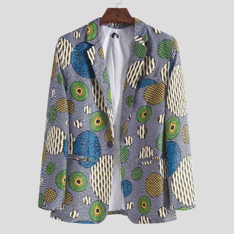 Damen Blazer im einzigartigen afrikanischen Muster mit modernem Schnitt