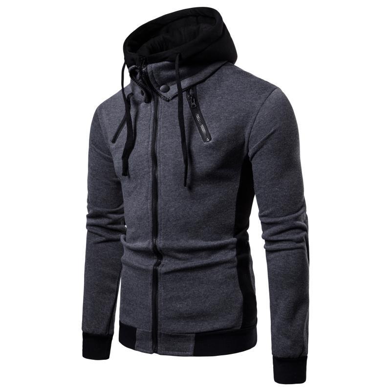 Herren bequemer Hoodie mit praktischem Reißverschluss und funktionalem Design