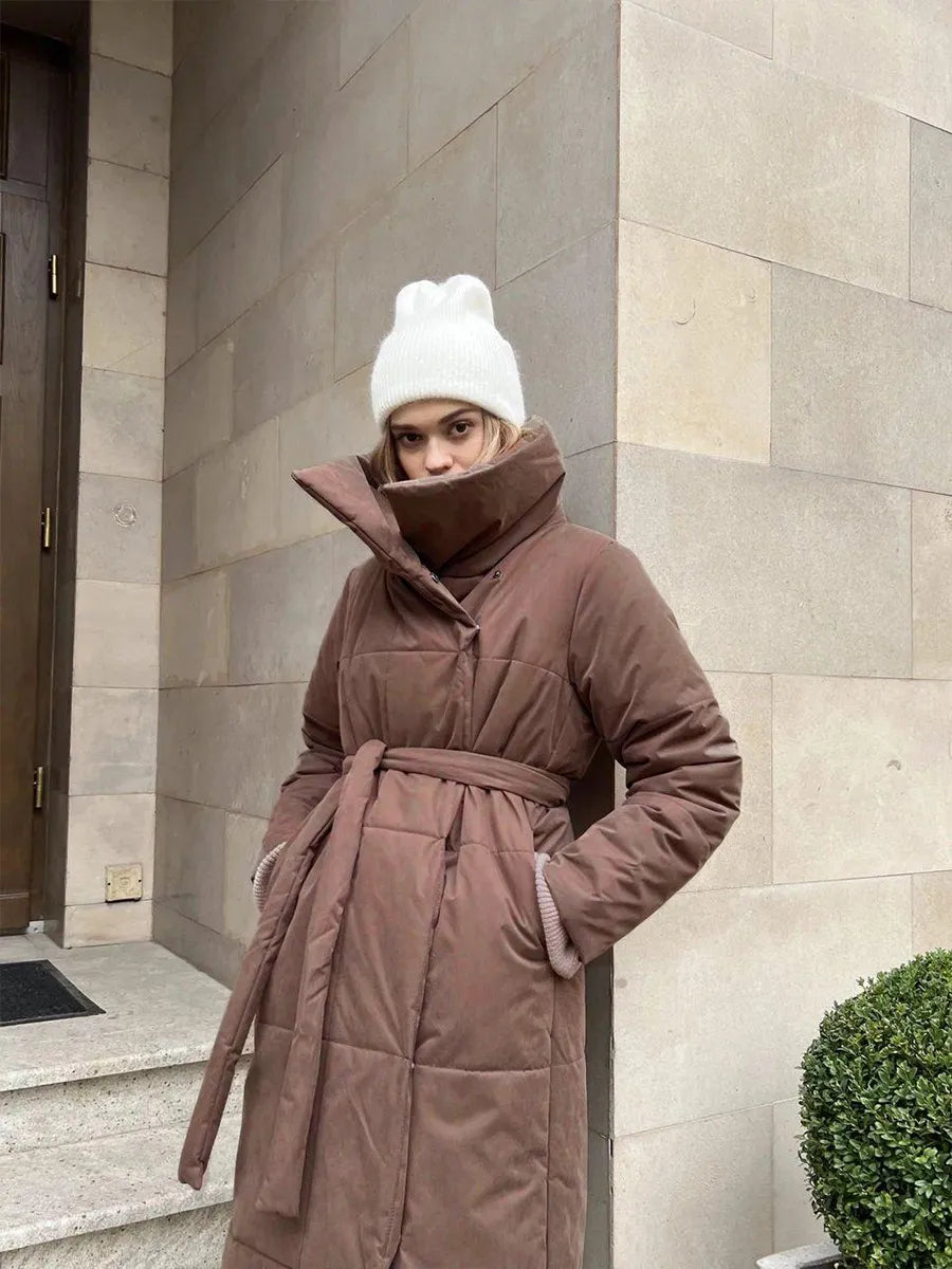 R&B | Eleganter Wintermantel mit breitem Kragen