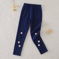 Mädchen Leggings mit floralen Stickereien R&B
