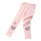 Mädchen Leggings mit bunten Schmetterlingsstickereien R&B