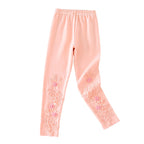 Mädchen Leggings mit floralen Stickereien R&B