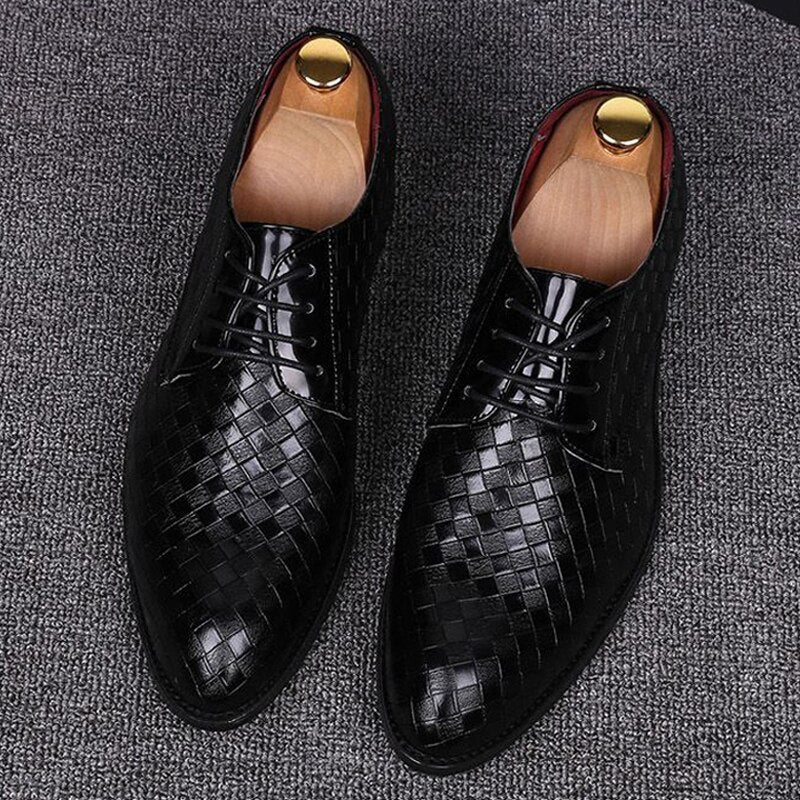 Elegante Leder Herren Schnürschuhe R&B