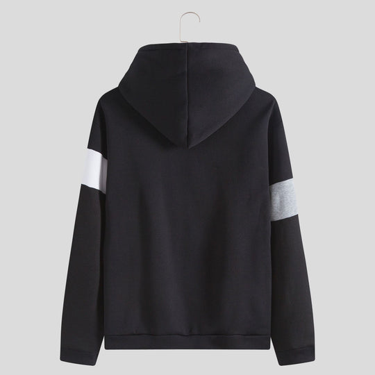 Herren Kapuzenpullover mit stilvoller Blockstreifen-Design und bequemer Passform R&B