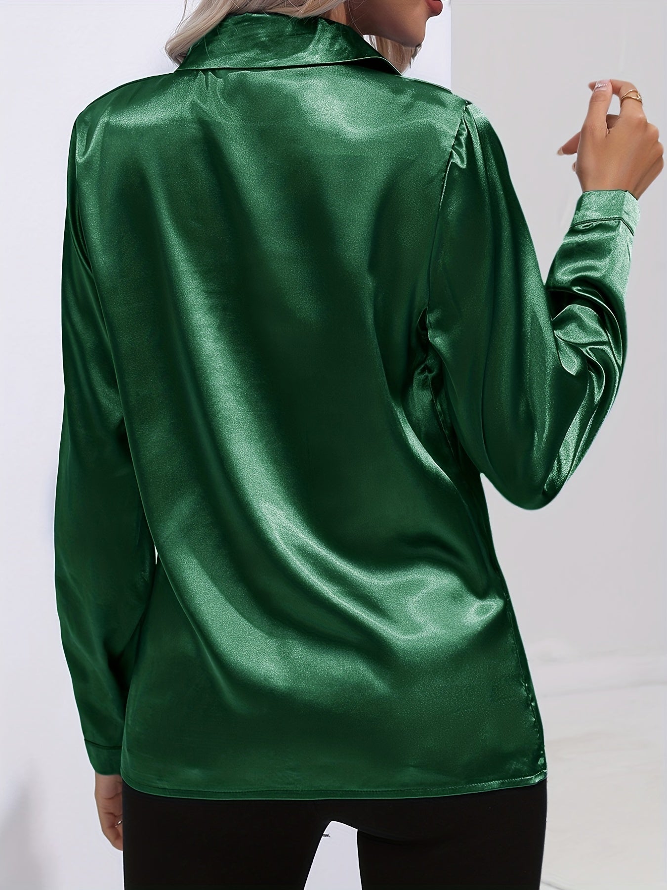 R&B | Damen Elegante Satinbluse