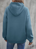R&B | Hoodie mit Druck Baumwollmischung Lässiger Stil