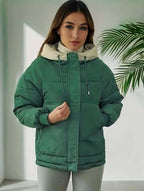 R&B | Damen Fleecegefütterte Kapuzenjacke