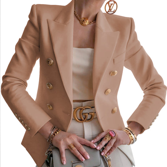 Damen Blazer mit doppelter Knopfleiste und elegantem Schnitt R&B
