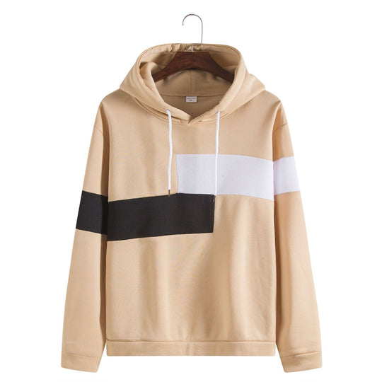Herren Kapuzenpullover mit stilvoller Blockstreifen-Design und bequemer Passform R&B