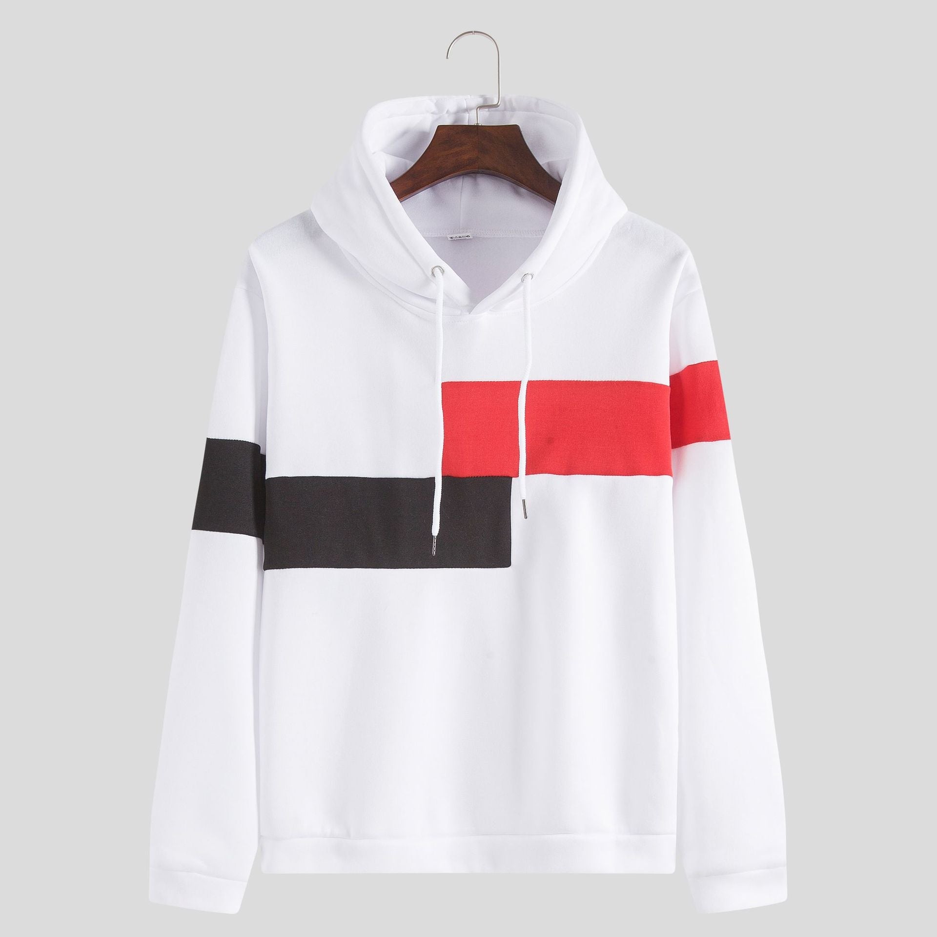 Herren Kapuzenpullover mit stilvoller Blockstreifen-Design und bequemer Passform