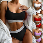 Damen Sportliches Bikini-Set mit elastischem Bund