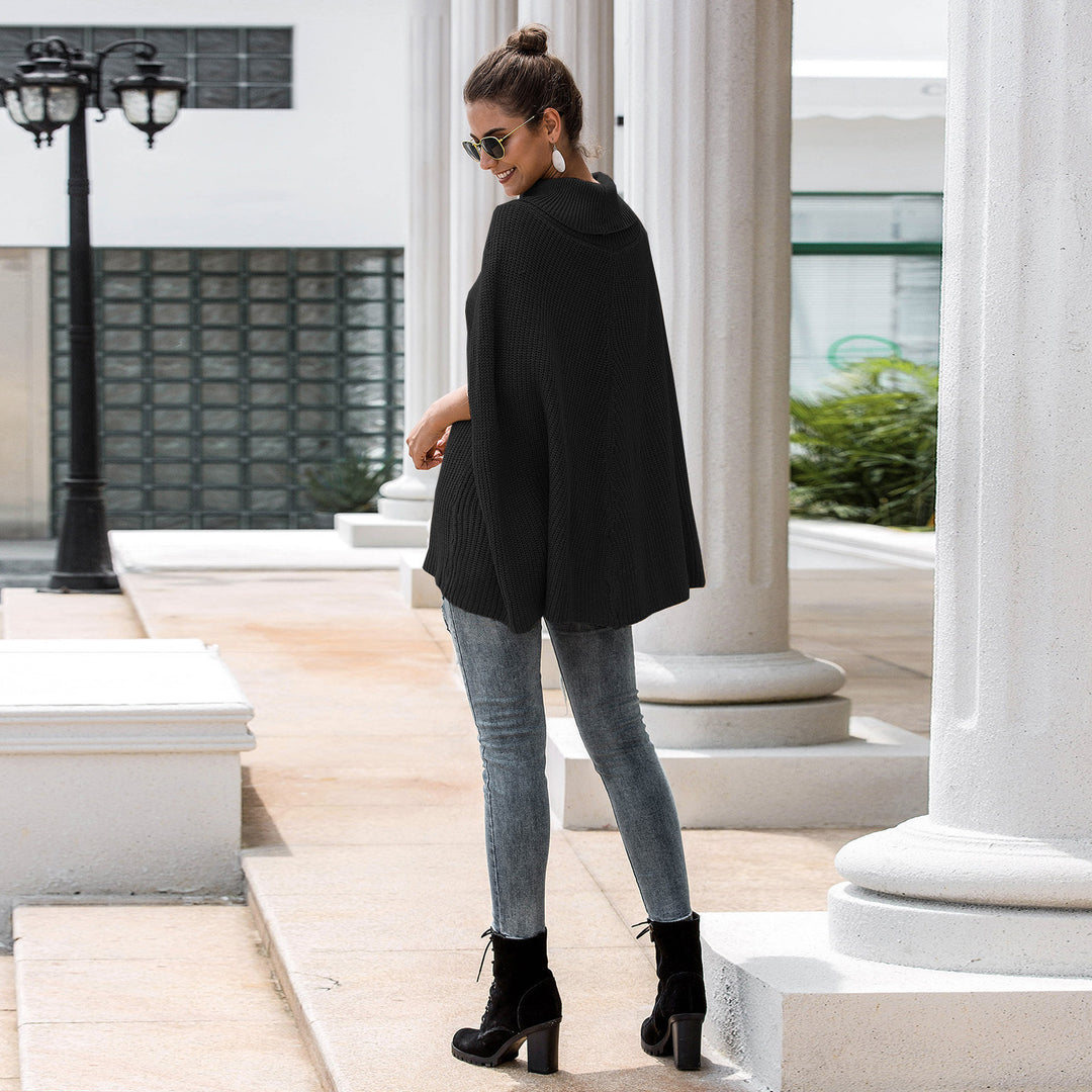 Damen Cape-Pullover mit strukturiertem Design und weitem Schnitt R&B