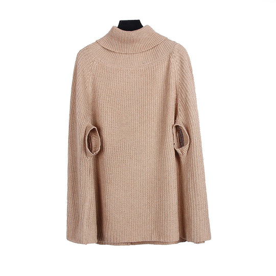 Damen Cape-Pullover mit strukturiertem Design und weitem Schnitt R&B