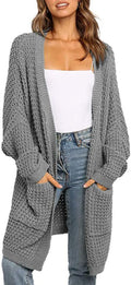 Damen Strickcardigan mit großzügigen Taschen und lockerer Passform