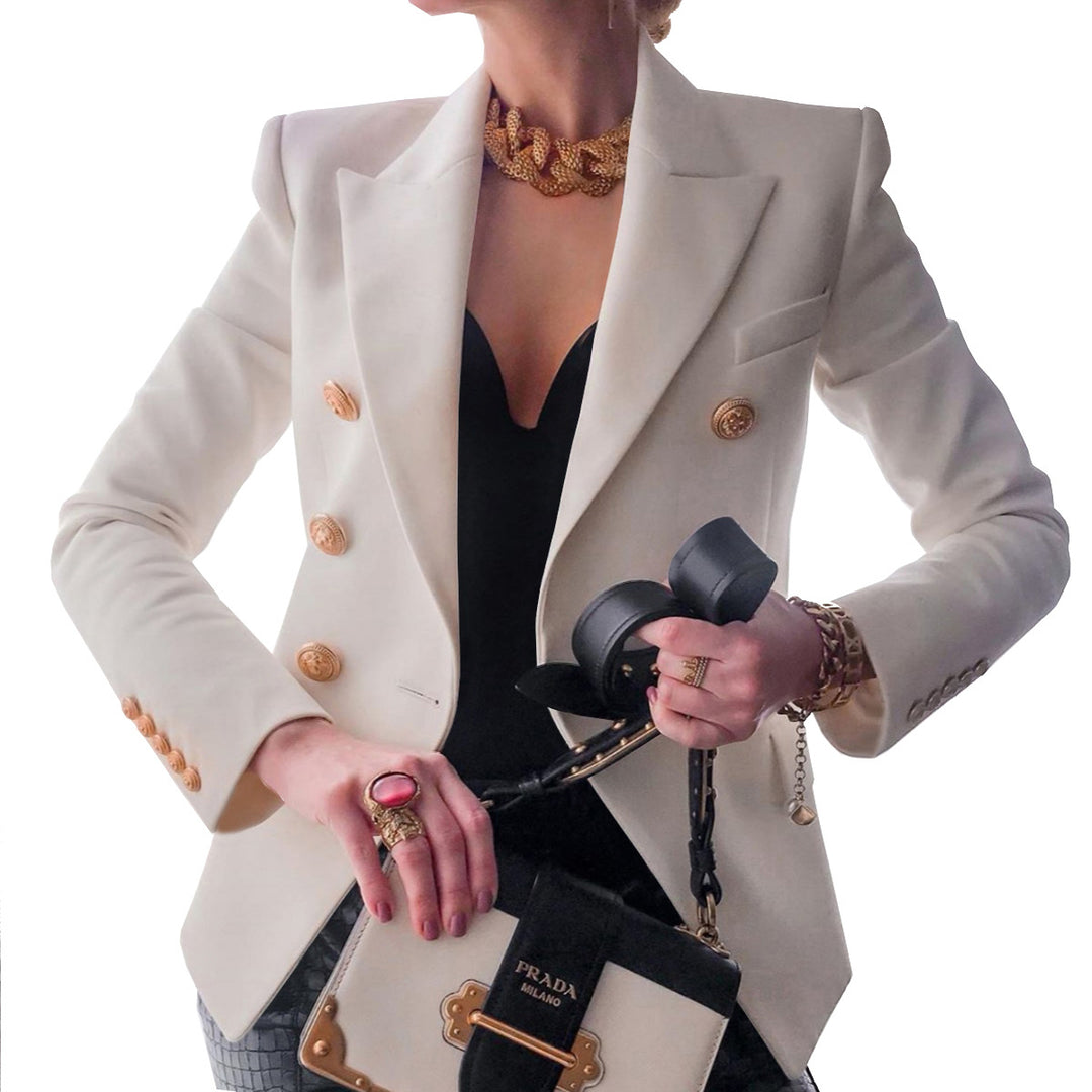 Damen Blazer mit doppelter Knopfleiste und elegantem Schnitt R&B