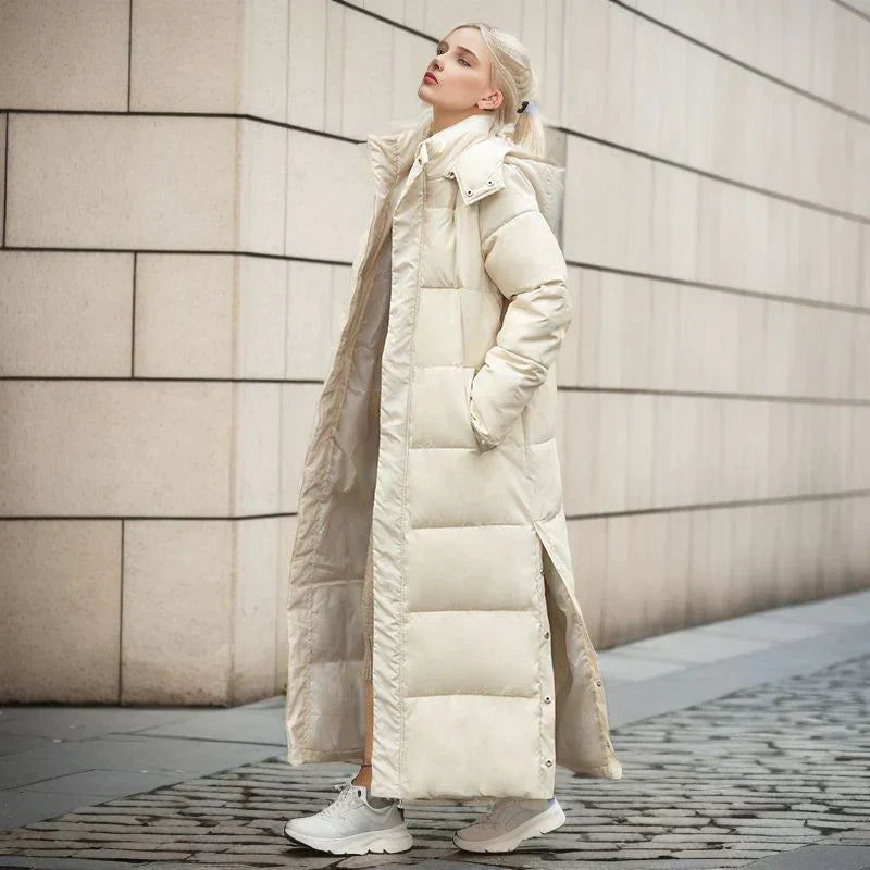 R&B | Langer Wintermantel für Damen, stilvoll und warm