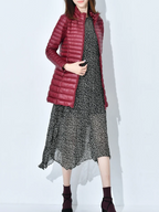 Damen Leichte Daunenjacke Tailliert