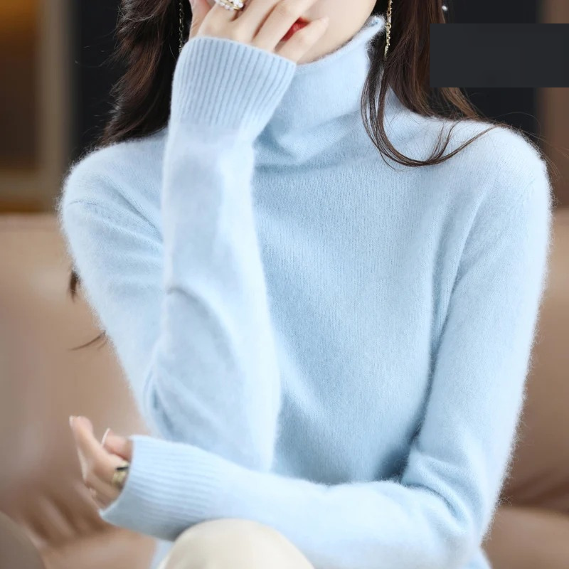R&B | Pullover Damen Weicher Rollkragenpullover, Warm & Luxuriöses Design