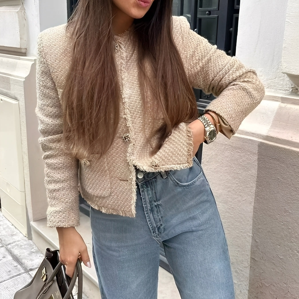 R&B | Stilvolle Tweedjacke aus Wolle für Frauen