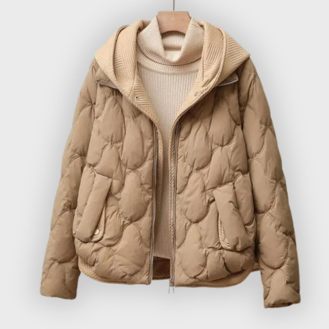 R&B | Rose Puffer-Jacke mit gestepptem Design