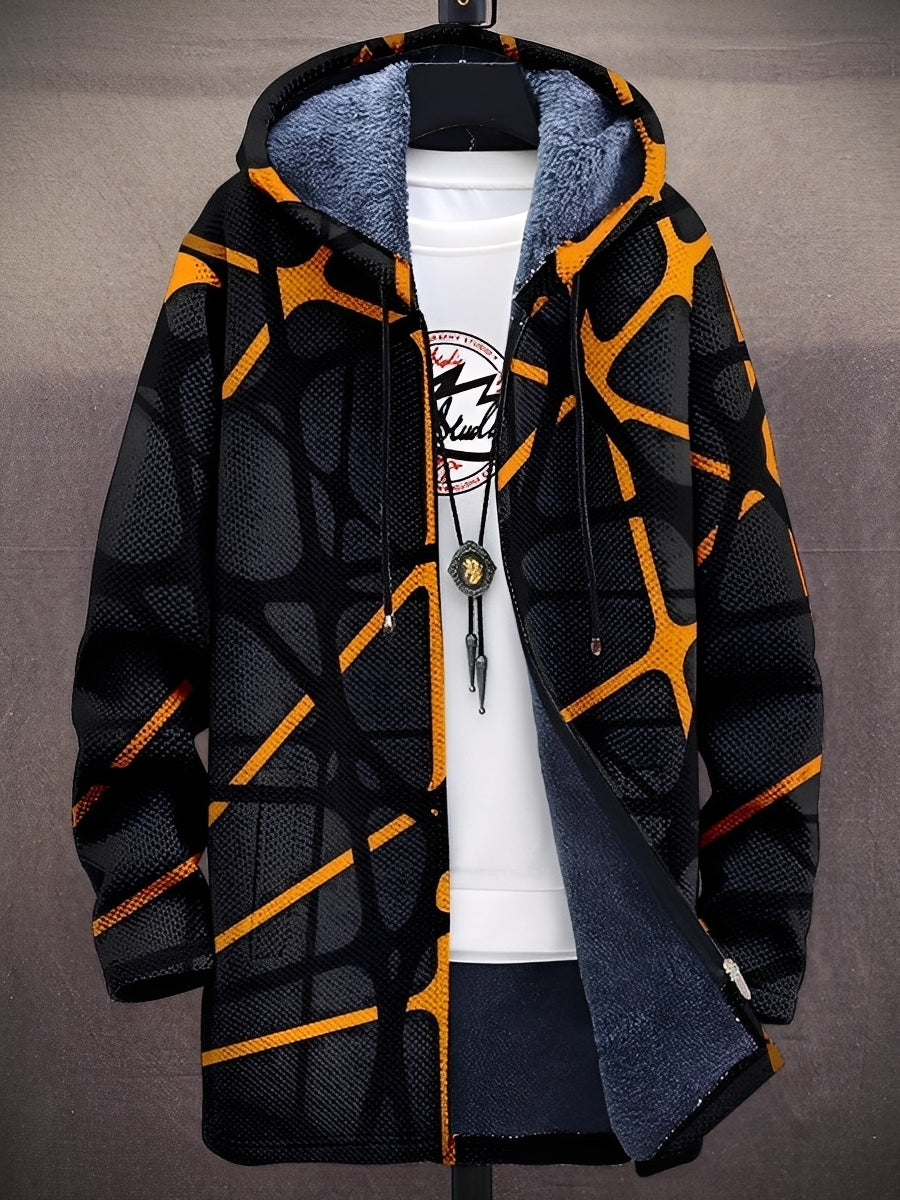 R&B | Stilvolle bedruckte Jacke mit Kapuze für Männer