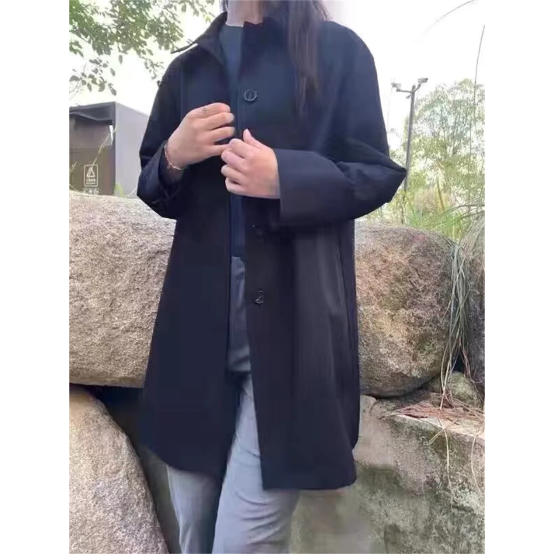 R&B | Stylischer Einreihiger Kurzer Trenchcoat für Damen