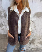 R&B | Damen Winterweste Aus Weicher Wolle