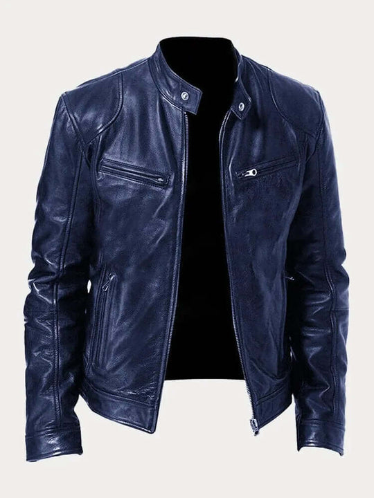 R&B | Herren Klassische Lederjacke