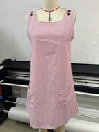 R&B | Gestreiftes Kleid mit Knopfleiste